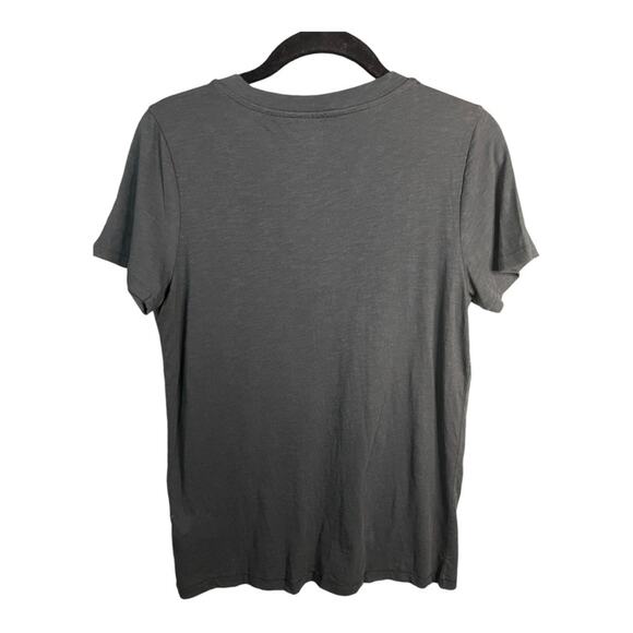 Madewell Whisper Cotton V-Neck Tee in True Black Size XS NWT - Picture 6 of 10